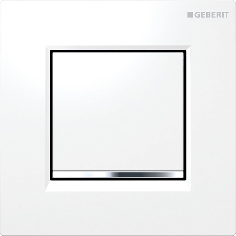 Geberit Sigma30 Urinal Flush - White/Polished Chrome