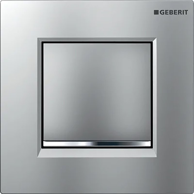 Geberit Sigma30 Urinal Flush - Matt Chrome/Polished Chrome