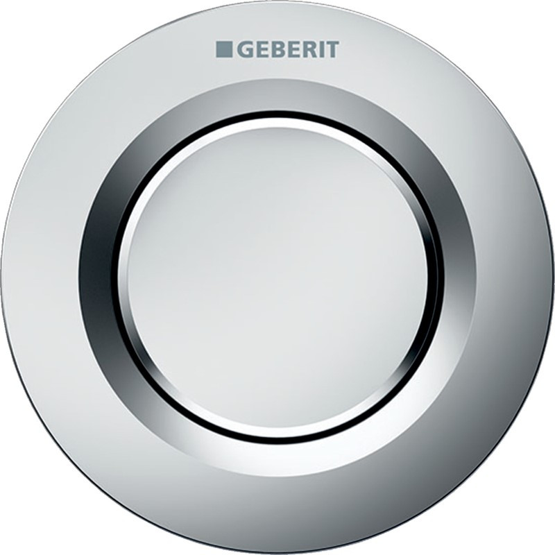 Geberit Pneumatic Single Flush Button - Matt Chrome