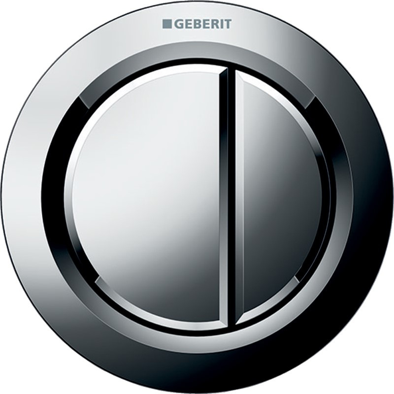 Geberit Flush Pneumatic Button - Polished Chrome