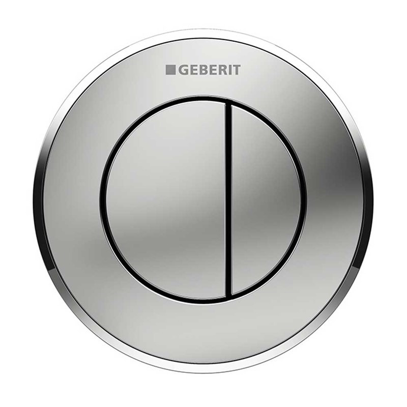 Geberit Pneumatic Type 01 Dual Flush Button - Matt Chrome