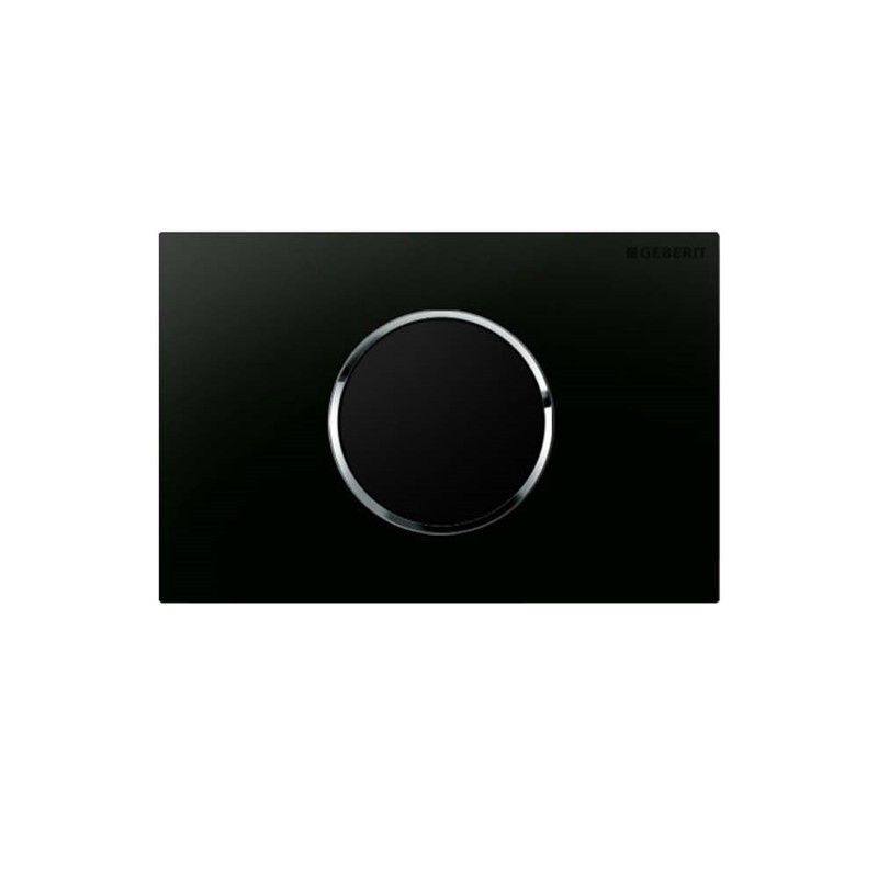 Geberit Sigma10 Single Flush Plate - Black Polished