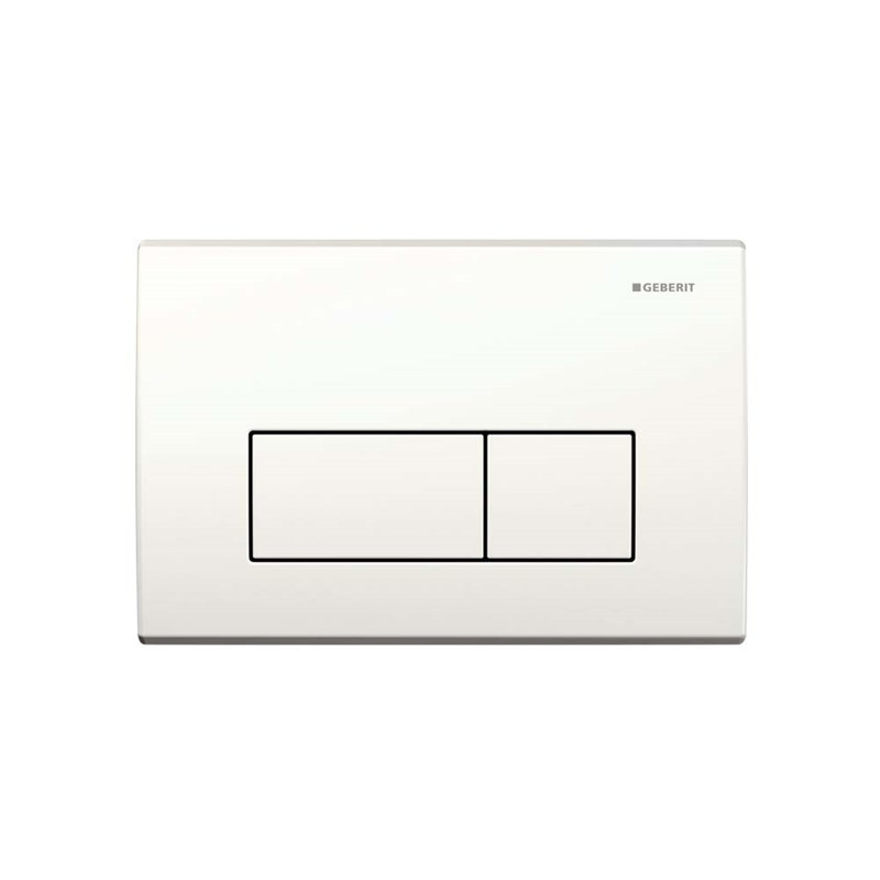 Geberit Kappa50 Dual Flush Plate - White