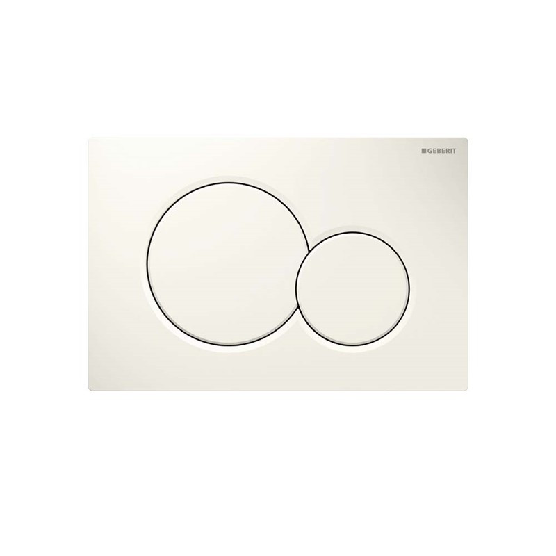 Geberit Sigma01 Dual Flush Plate - Alpine White