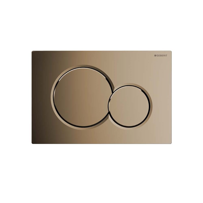 Geberit Sigma01 Dual Flush Plate - Brass