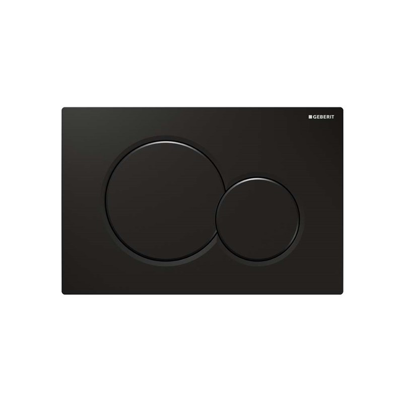 Geberit Sigma01 Dual Flush Plate - Gloss Black