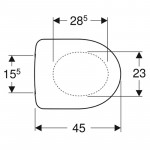 Geberit 500.335.01.1 Selnova S/C Seat & Cover