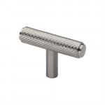 M Marcus Heritage Brass Knurled T-Bar Design Cabinet Knob 45mm