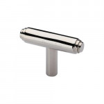 M Marcus Heritage Brass Stepped T-Bar Design Cabinet Knob 45mm