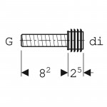 Geberit 119.702.00.1 Flush Bend Ext Brass