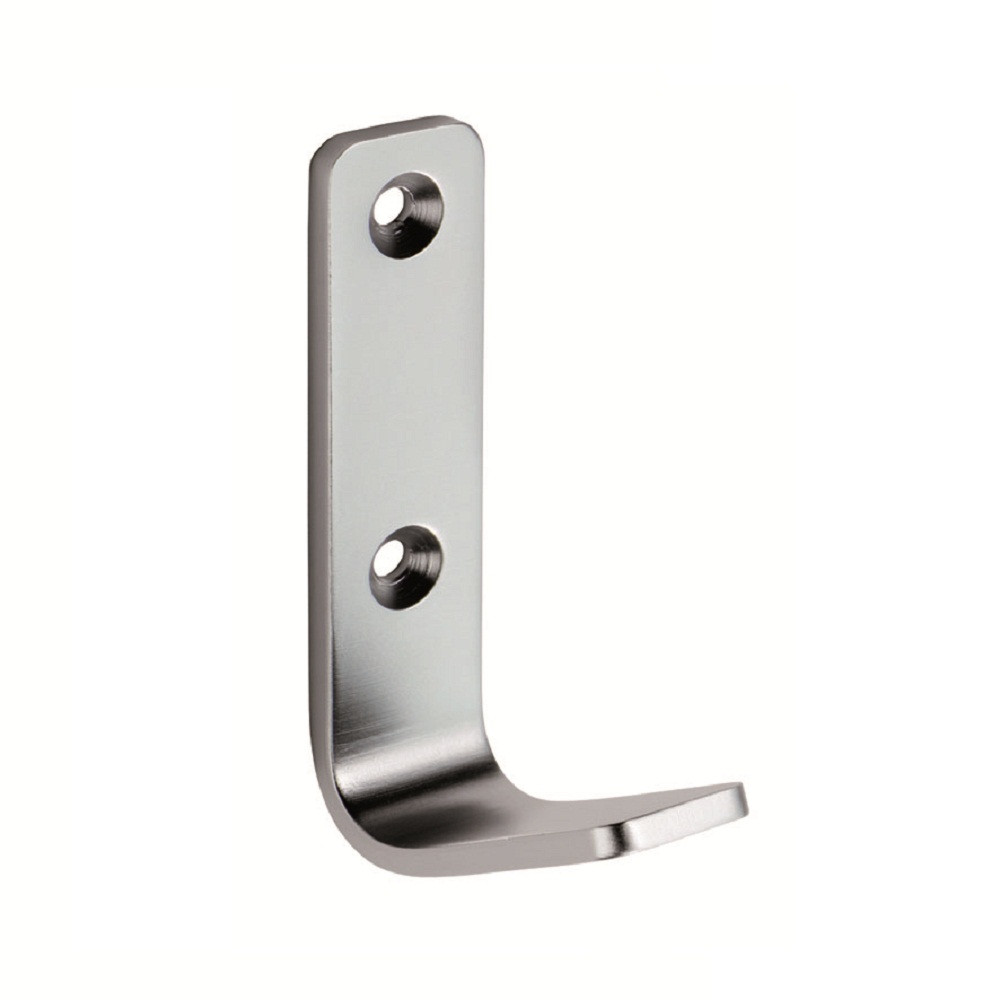 Carlisle Brass Eurospec Aluminium Flat Coat Hook - Satin Anodised Aluminium