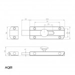 Carlisle Brass Surface Bolt 102mm