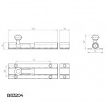 Carlisle Brass Barrel Bolt 102mm