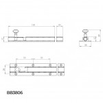 Carlisle Brass Barrel Bolt 150mm