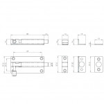 Carlisle Brass Eurospec Straight Barrel Bolt 80mm x 38mm