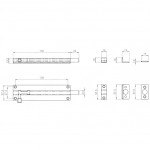 Carlisle Brass Eurospec Straight Barrel Bolt 150mm x 38mm