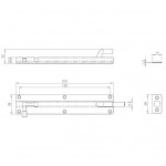 Carlisle Brass Eurospec Cranked Barrel Bolt 200mm x 38mm