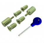 Carlisle Brass Sash Window Stop with Key