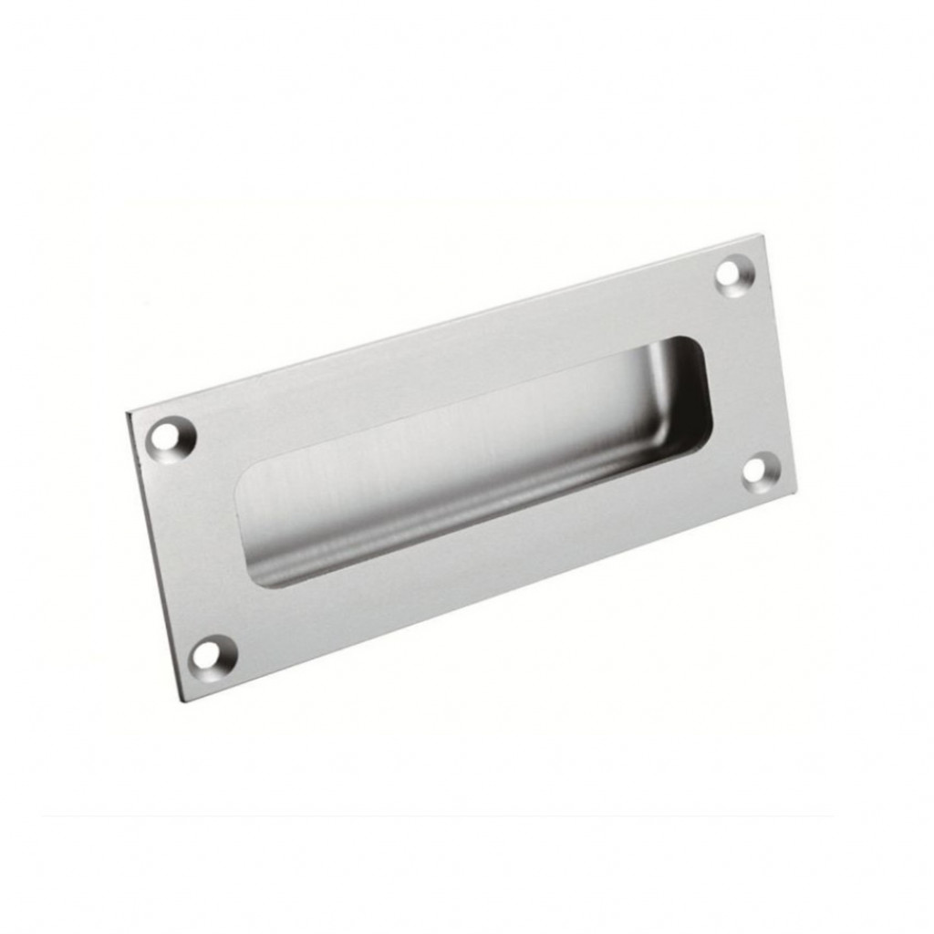 Carlisle Brass Eurospec Rectangular Flush Pull 110mm x 50mm - Satin Anodised Aluminium