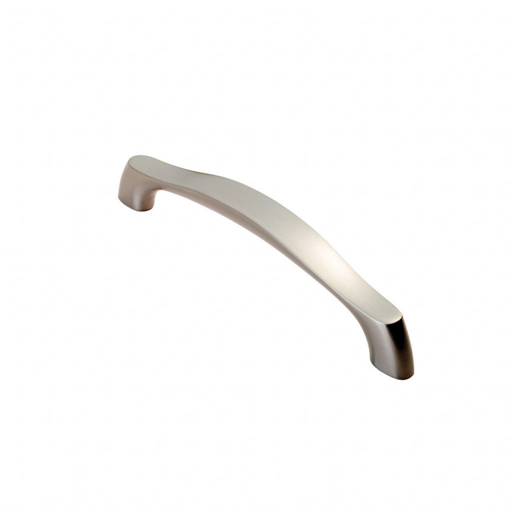 Carlisle Brass Chunky Arched Grip Cabinet Handle 128mm Centre to Centre - Satin Nickel Plate