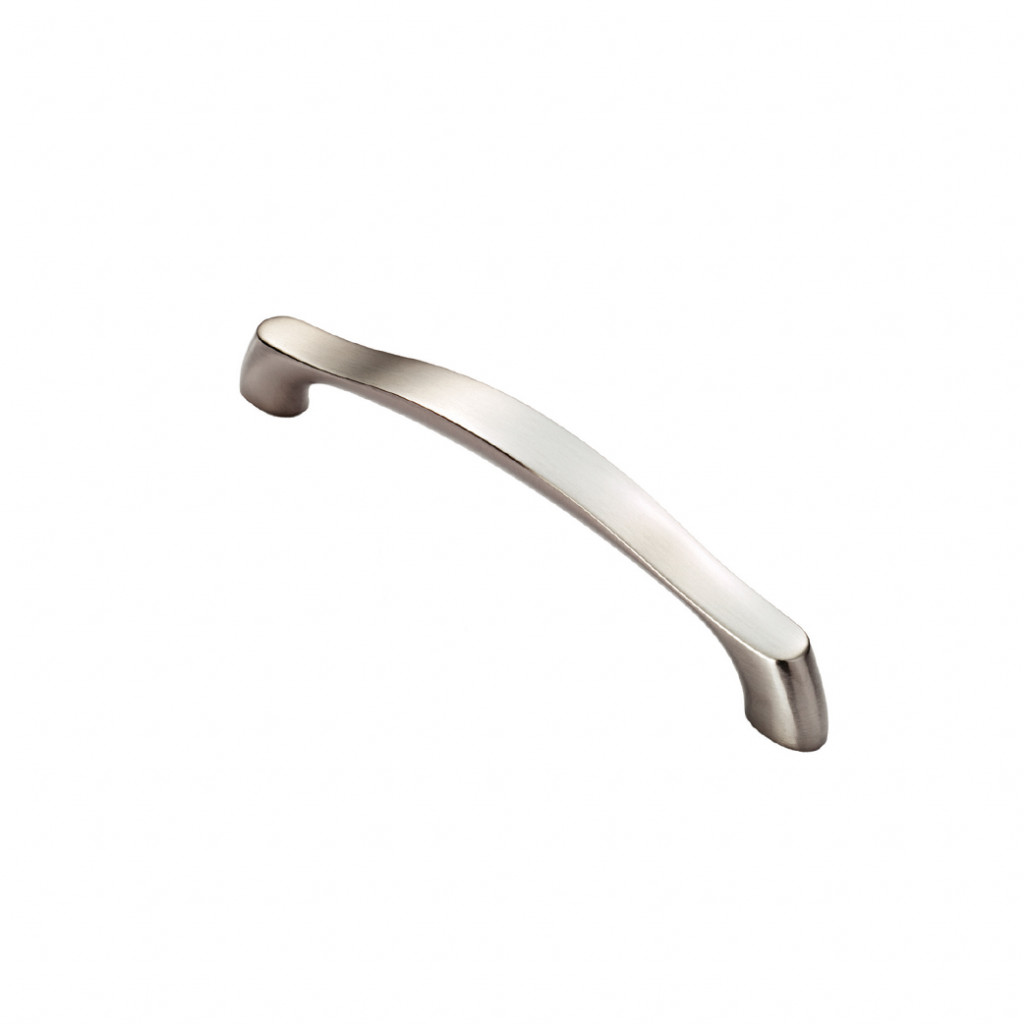 Carlisle Brass Chunky Arched Grip Cabinet Handle 160mm Centre to Centre - Satin Nickel Plate