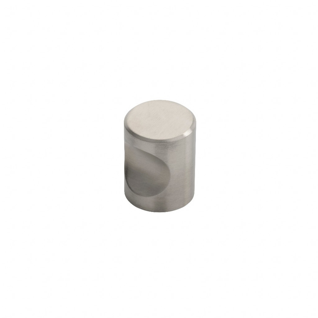 Carlisle Brass Stainless Steel Cylindrical Cupboard Knob 20mm Ø