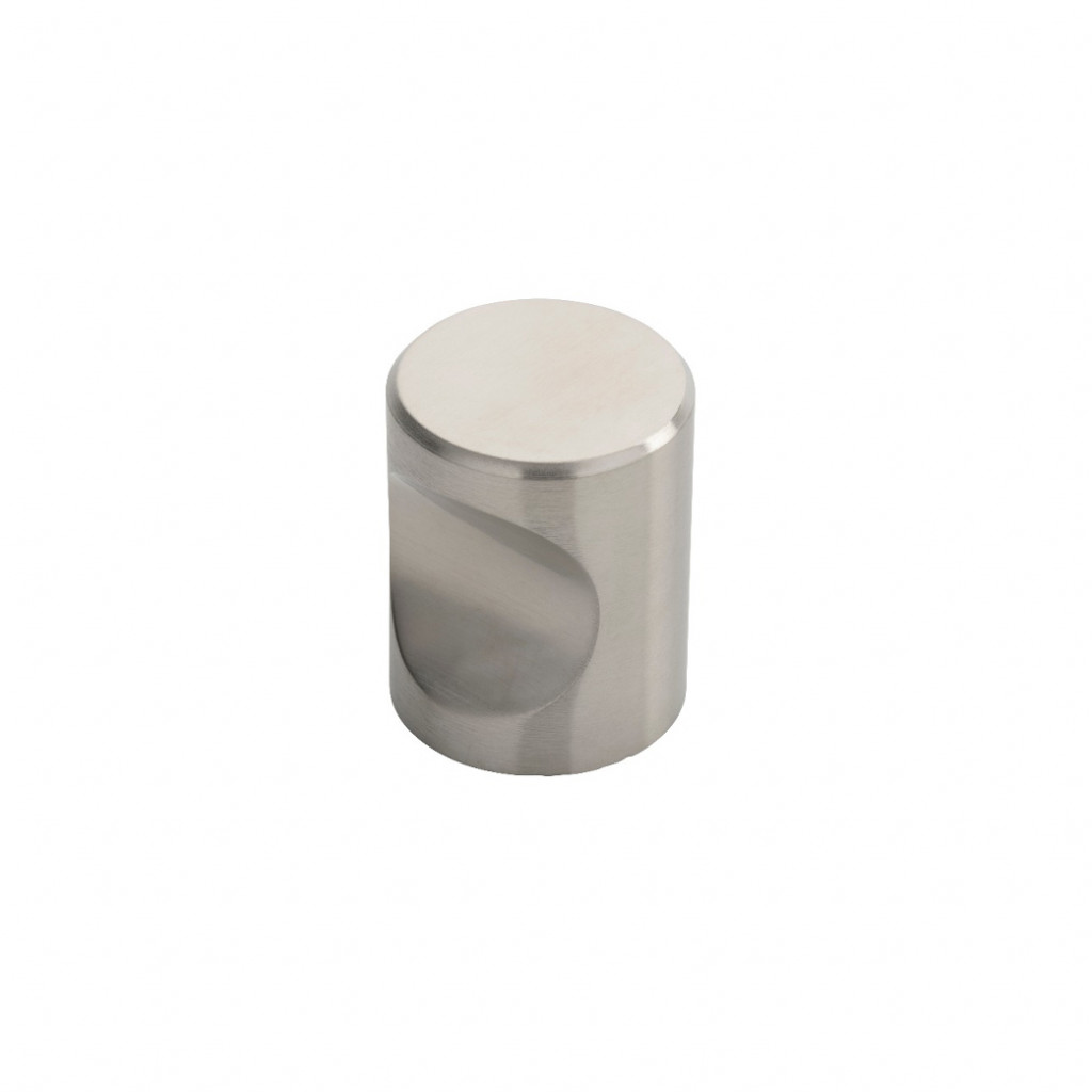 Carlisle Brass Stainless Steel Cylindrical Cupboard Knob 30mm Ø