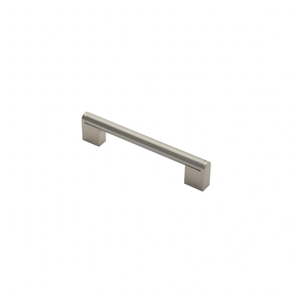 Carlisle Brass Bar Cabinet Handle Satin Nickel Plate / Satin Stainless Steel - various overall lengths available