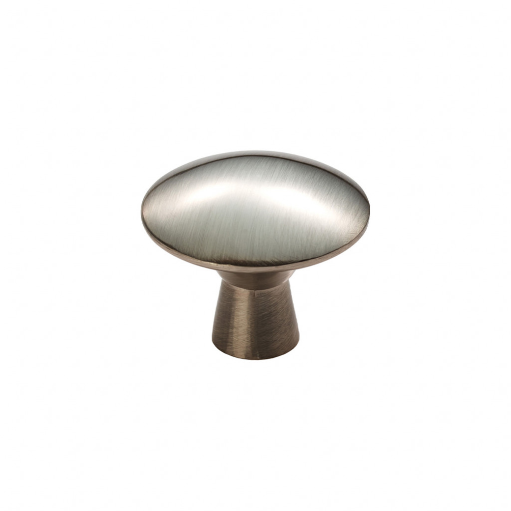 Carlisle Brass Disc Cupboard Knob 27mm Ø - Satin Nickel Plate