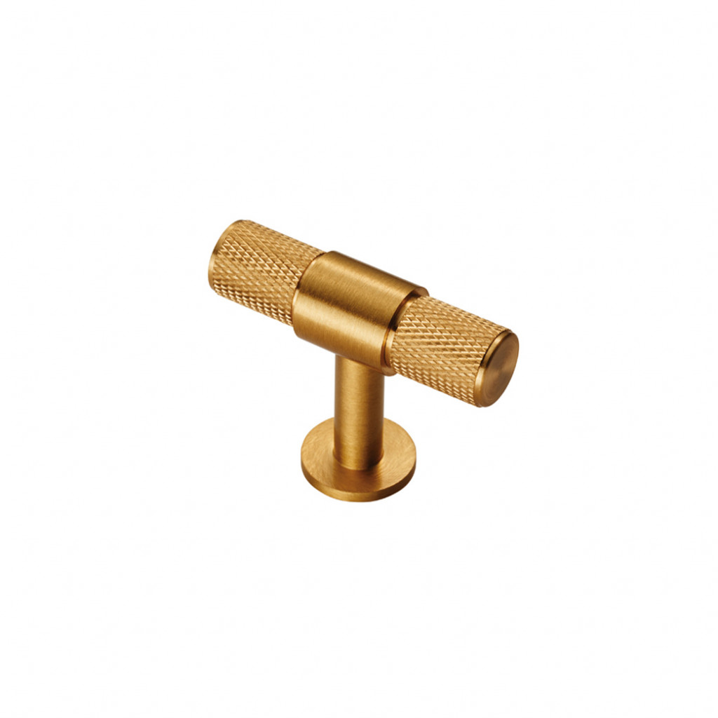 Carlisle Brass Knurled T-bar Cabinet Knob 55mm length