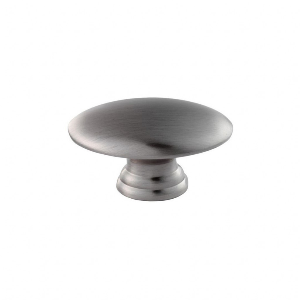 Carlisle Brass Oval Cupboard Knob 35.5mm x 18mm - Satin Nickel Plate