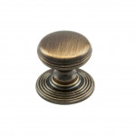 Carlisle Brass Delamain Ringed Cupboard Knob 35mm Ø