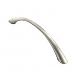 Carlisle Brass Satin Nickel Plate Waisted Bow Cabinet Handle 142mm and 288mm overall lengths available