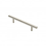 Carlisle Brass Satin Stainless Steel T-Bar Cabinet Handle 146mm, 178mm & 210mm overall lengths available