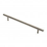 Carlisle Brass Satin Stainless Steel T-Bar Cabinet Handle 146mm, 178mm & 210mm overall lengths available