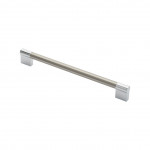 Carlisle Brass Keyhole Cabinet Handle Satin Nickel Plate / Polished Chrome Plate - various overall lengths available