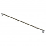 Carlisle Brass Keyhole Cabinet Handle Satin Nickel Plate / Polished Chrome Plate - various overall lengths available