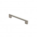 Carlisle Brass Bar Cabinet Handle Satin Nickel Plate / Satin Stainless Steel - various overall lengths available