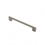 Carlisle Brass Bar Cabinet Handle Satin Nickel Plate / Satin Stainless Steel - various overall lengths available