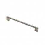 Carlisle Brass Bar Cabinet Handle Satin Nickel Plate / Satin Stainless Steel - various overall lengths available