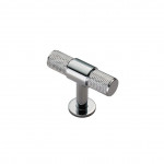 Carlisle Brass Knurled T-bar Cabinet Knob 55mm length