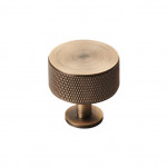 Carlisle Brass Knurled Radio Cupboard Knob 35mm Ø 