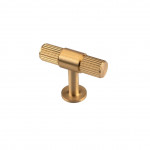 Carlisle Brass Lines T-bar Cupboard Knob 50mm length