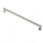 Carlisle Brass Bauhaus Cabinet Handle Satin Nickel Plate / Polished Chrome Plate - 177mm & 336mm overall lengths available