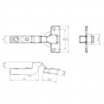 Carlisle Brass Inset Soft Close Hinges for Cupboard Doors - Nickel Plate