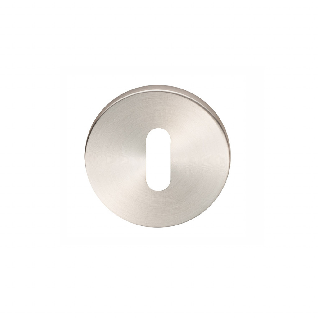 Carlisle Brass Eurospec Round Standard Key Profile Escutcheon Satin Stainless Steel 52mm Ø