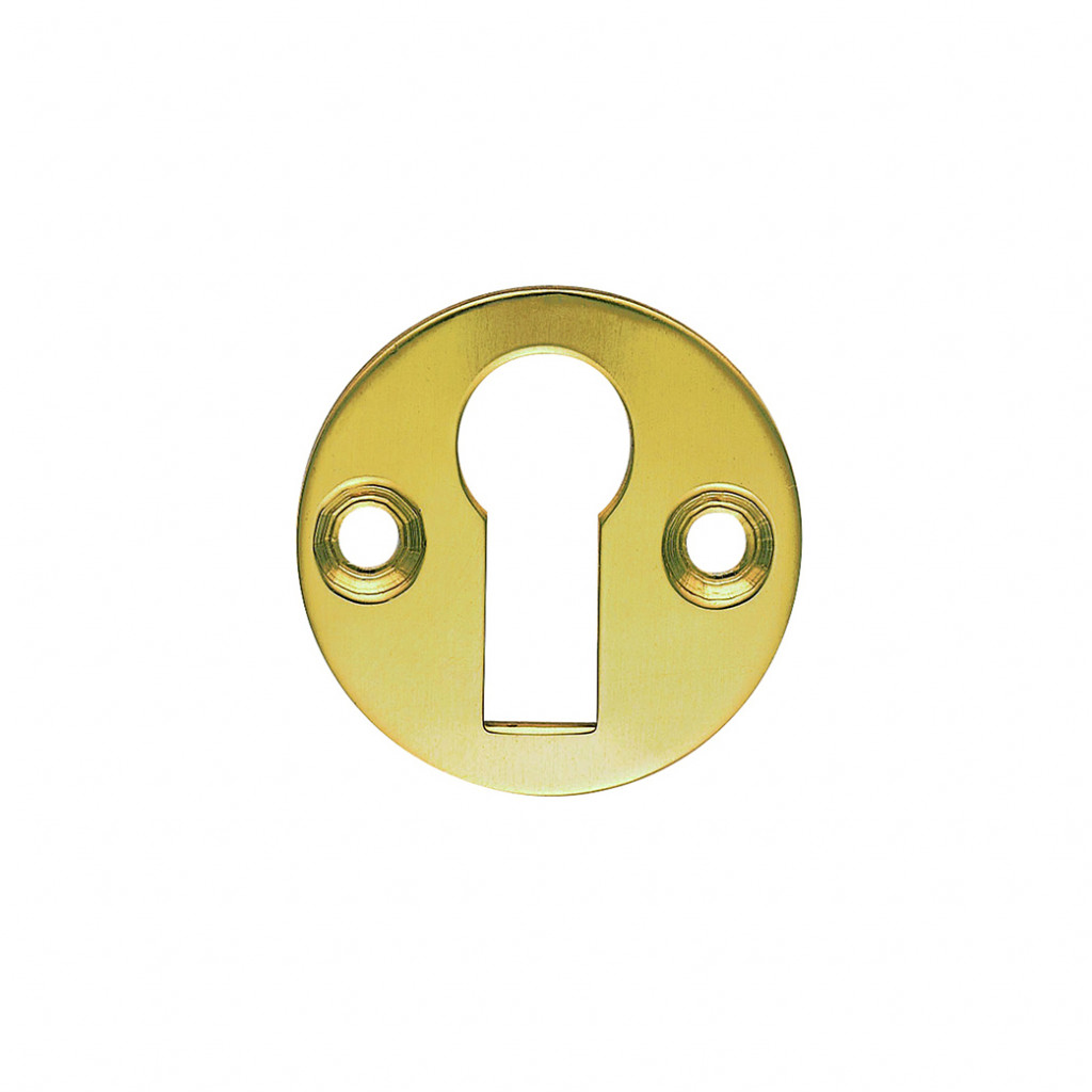 Carlisle Brass Round Standard Keyhole Profile Flat Escutcheon 31mm Ø