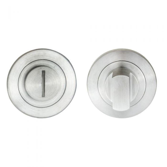 Carlisle Brass Eurospec Steelworx 316 Round Turn and Release 49mm Ø - Satin Stainless Steel