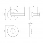 Carlisle Brass Eurospec Disabled Thumbturn & Release 52mm Ø