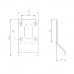 Carlisle Brass Eurospec Oval Profile Cylinder Pull Satin Stainless Steel 78.5mm x 43mm